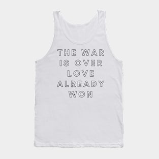 The War is Over Love Already Won - Yellow Tank Top